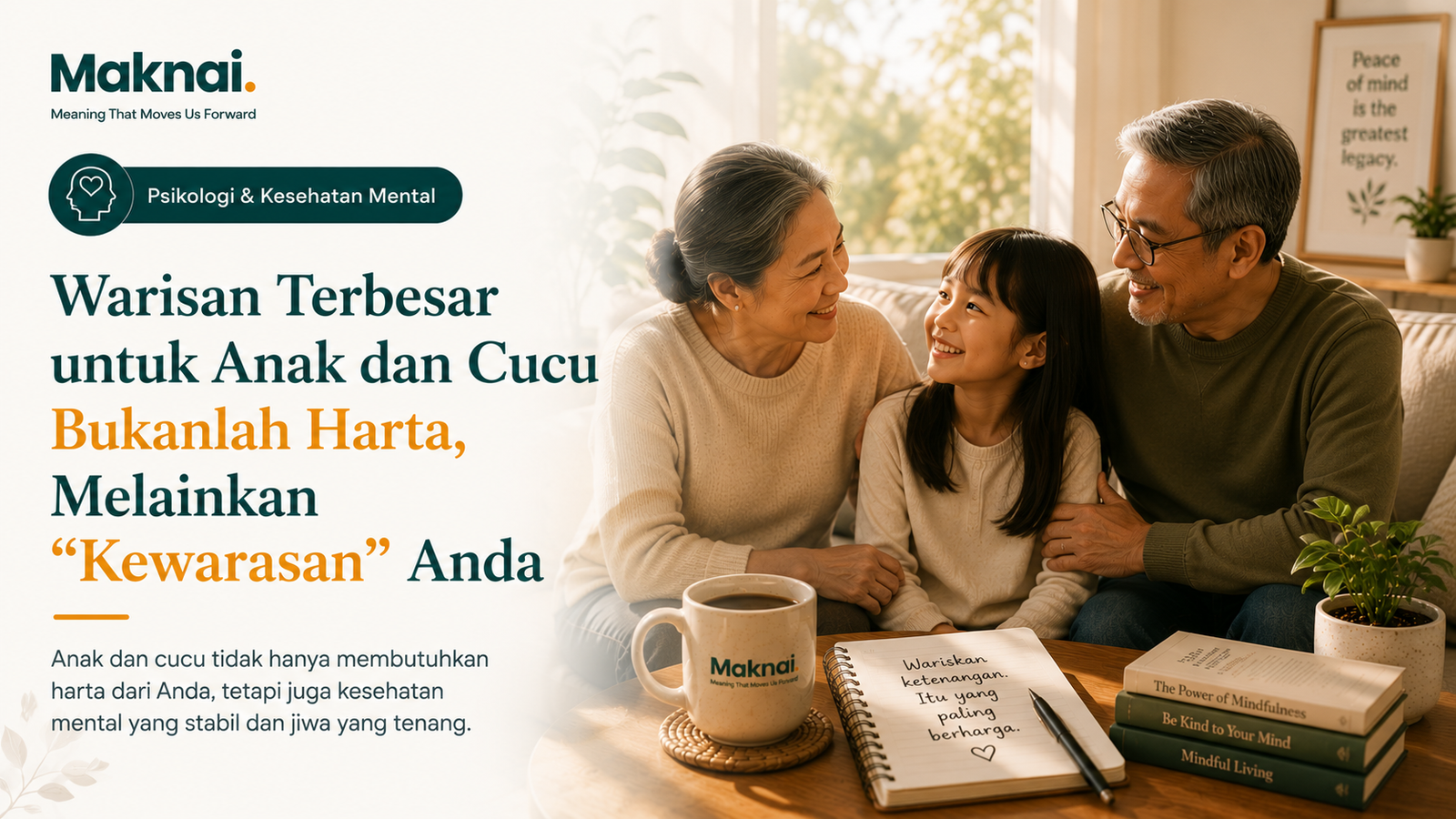 Warisan Terbesar untuk Anak dan Cucu Bukanlah Harta, Melainkan "Kewarasan" Anda